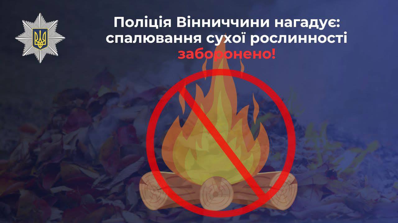 Спалювання сухої трави: що загрожує порушникам
