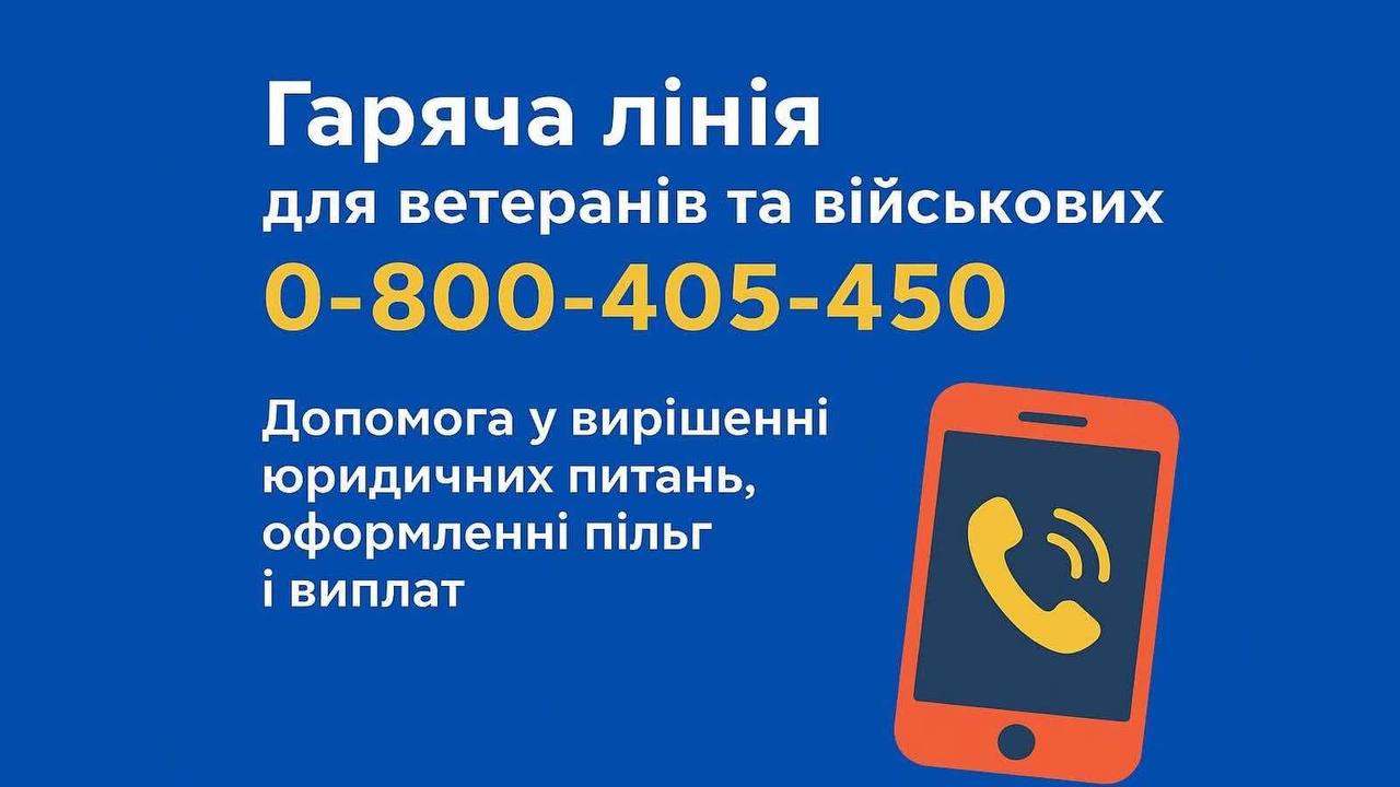 «Гаряча лінія» для ветеранів і військових: практична допомога захисникам України